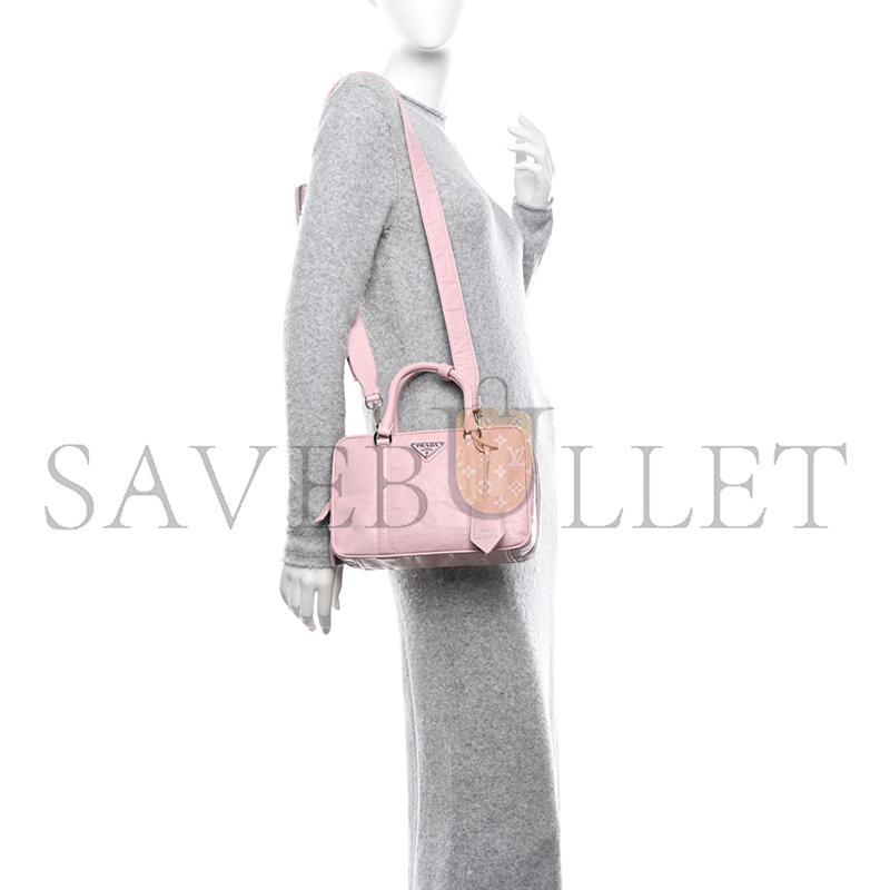 PRADA MEDIUM NAPPA LEATHER TOP HANDLE BAG 1BB092 (24*15.5*7cm)